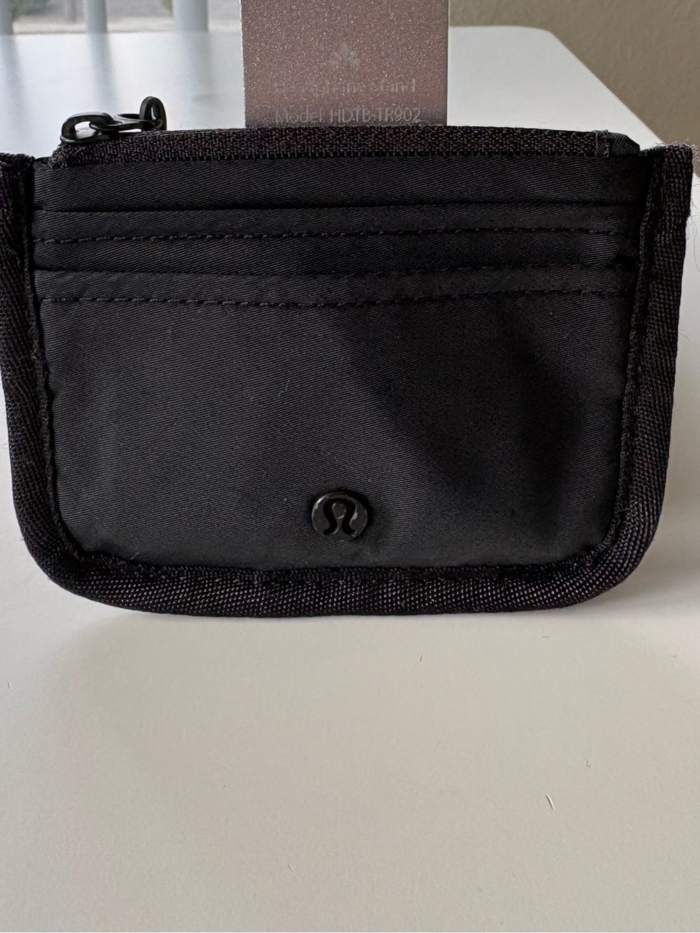 lululemon athletica Black Slim Card Pouch Wallet